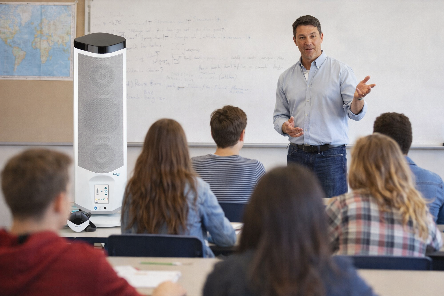 FrontRow Juno — sistema de audio todo en uno para el aula